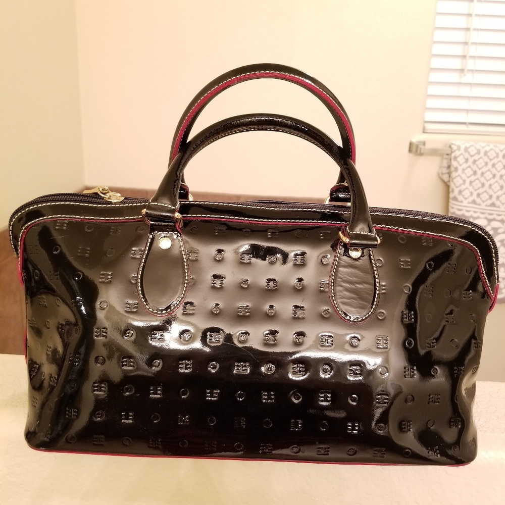 Arcadia patent leather bag
